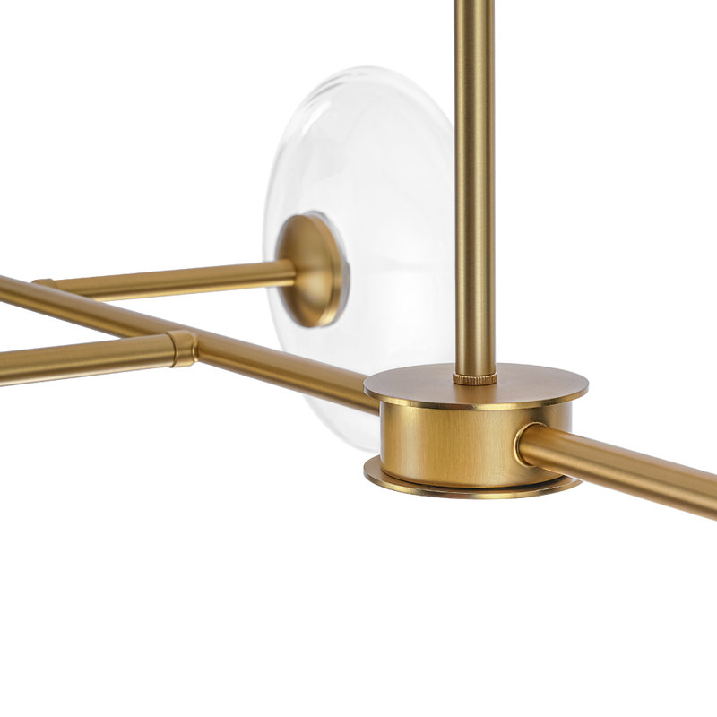 Lustre linéaire 6 lumières, Gold