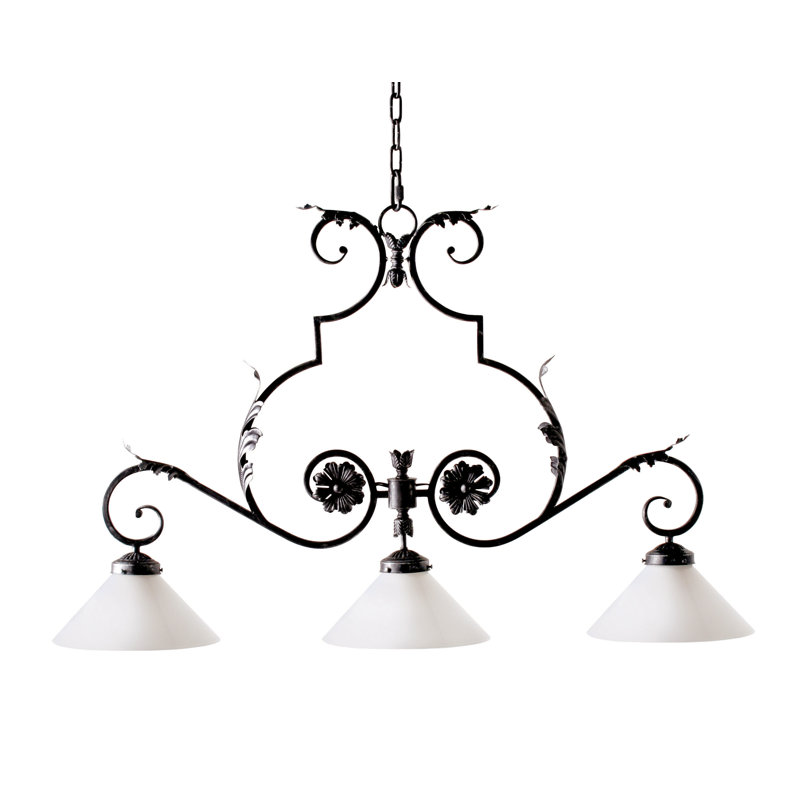 Luminaire suspendu 48 po pour table de billard Dahlia
