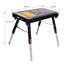Table de travail pliante 8-en-1 multifonctionnelle avec douille standard US, établi portatif robuste avec roues pour garage