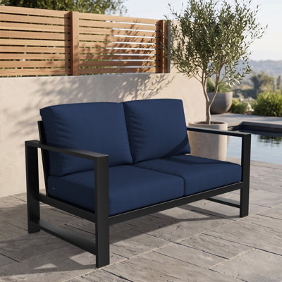 Causeuse d'extérieur Dulcie avec coussins Sunbrella®
