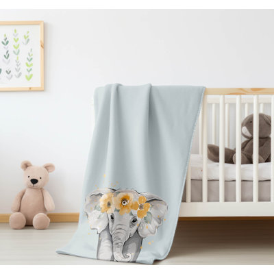 Elephant  Velveteen Fleece Blanket