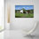 «Blue Sky Pastures» par Michael Fratrich, art mural en verre acrylique, 36 po x 24 po