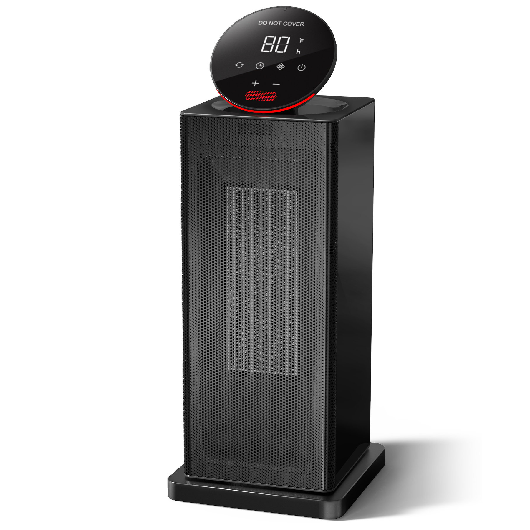 Kloudic 1500 Watt Watt 0.9 BTU BTU Electric High Efficiency Space Heater  with Adjustable Thermostat , Remote Included | Wayfair