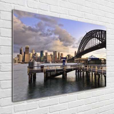 Bridge in Sydney 1 Piece Wall Art on Glass
