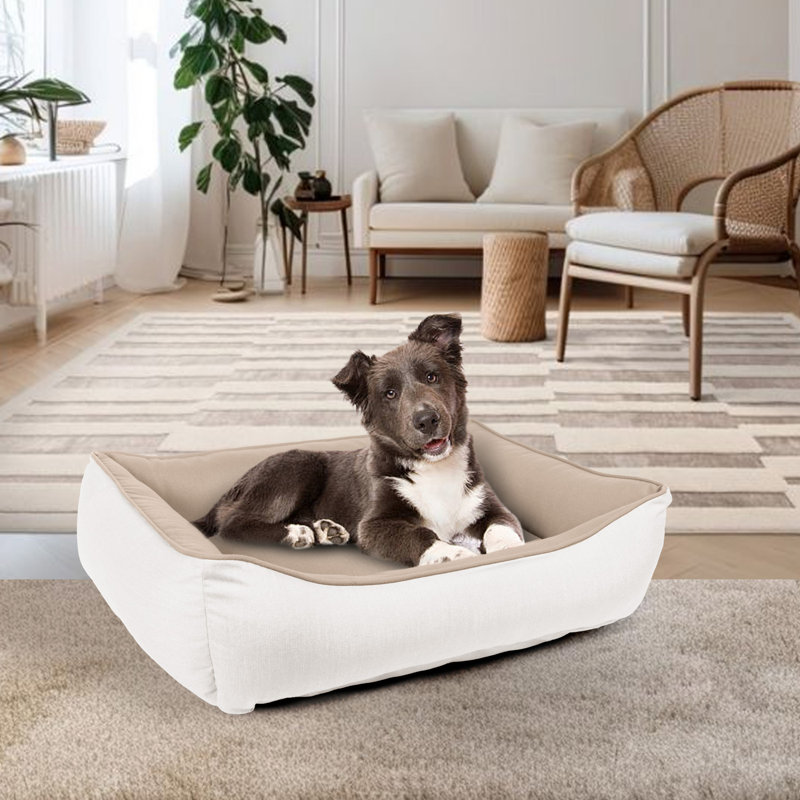 Lit pour animaux Sunbrella, H 8 po x l 26 po x P 20 po, Brun clair
