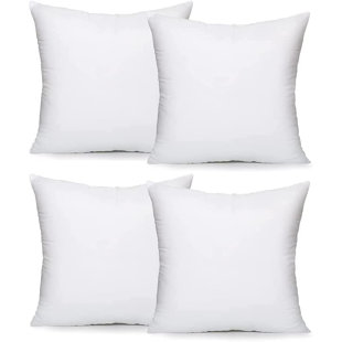 White Square Euro Cushion