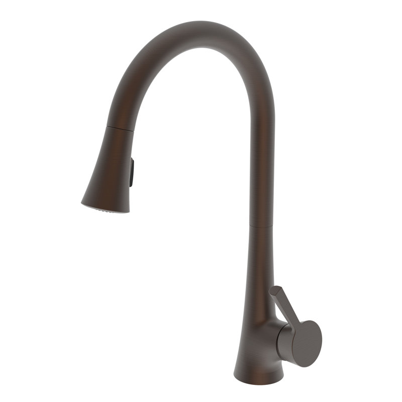 Vespera Single Handle Pull Down Kitchen Faucet, English Bronze