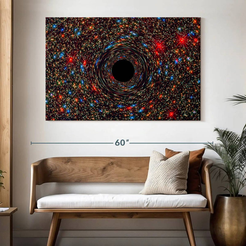 Trou noir Oberle Galaxy M87, H 34 po x l 51 po