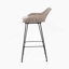 Tabouret de bar en PE avec coussins confortables et pieds en épingle à cheveux en métal durables pour une utilisation extérieure