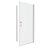 1 3/8" Adjustment,Universal Pivot Shower Door, Open Outside, With 1/4" Tempered Glass Finish-110270860