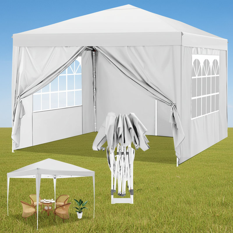 Auvent pliable 10 x 10 pi, Blanc