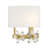 Dahlia 1-Light Wall Sconce in Warm Brass