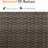 59.8"Width Outdoor Wicker Armless Sofa Set, 2-Piece Patio Loveseat Set With Cushions