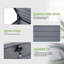 Dakota Fields 62cm W 580L Stainless Steel Lockable Deck Box in Silver
