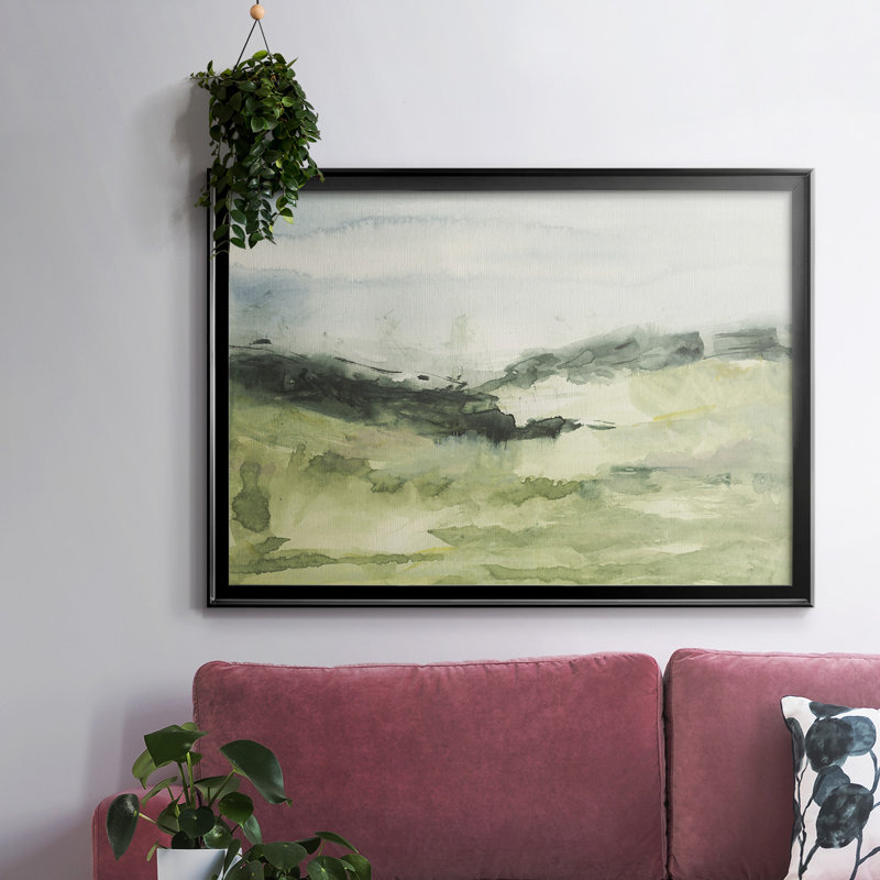 Hill Scramble II - Toile tendue avec châssis encadrée - 2759229, H 26 po x l 38 po x P 1,5 po, Noir