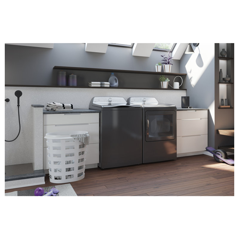 GE Profile™ 5 Cu. Ft. Smart Top Load Washer, Diamond Gray, 5.0 cu ft