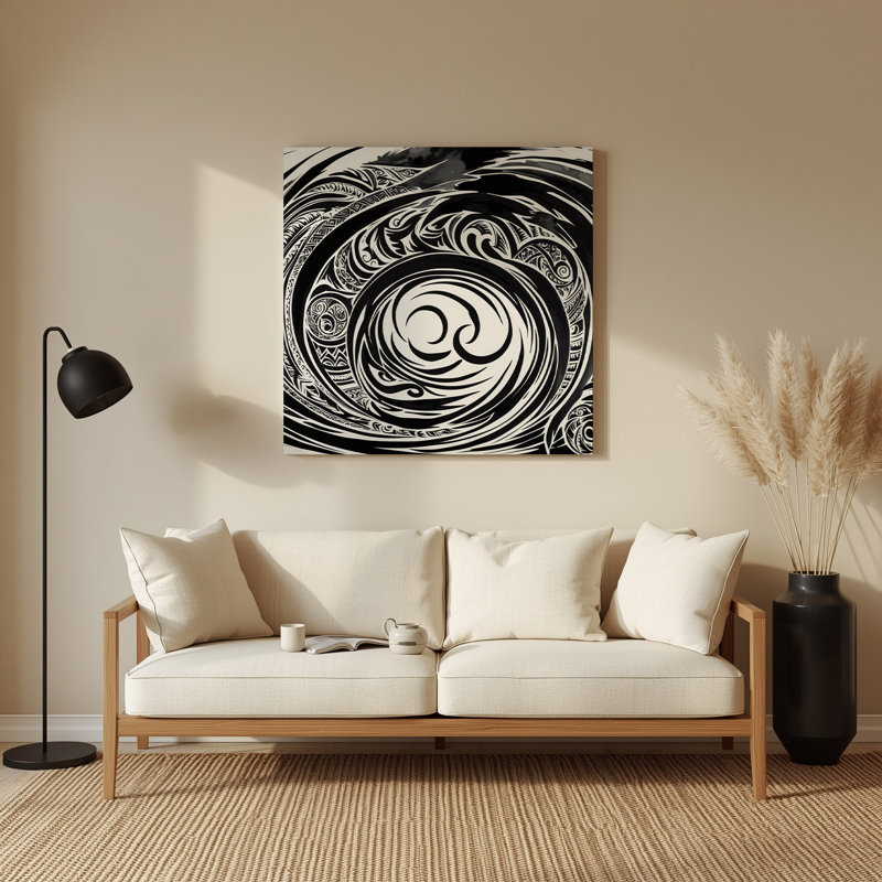 Art mural gris hawaïen, H 12 po x l 12 po