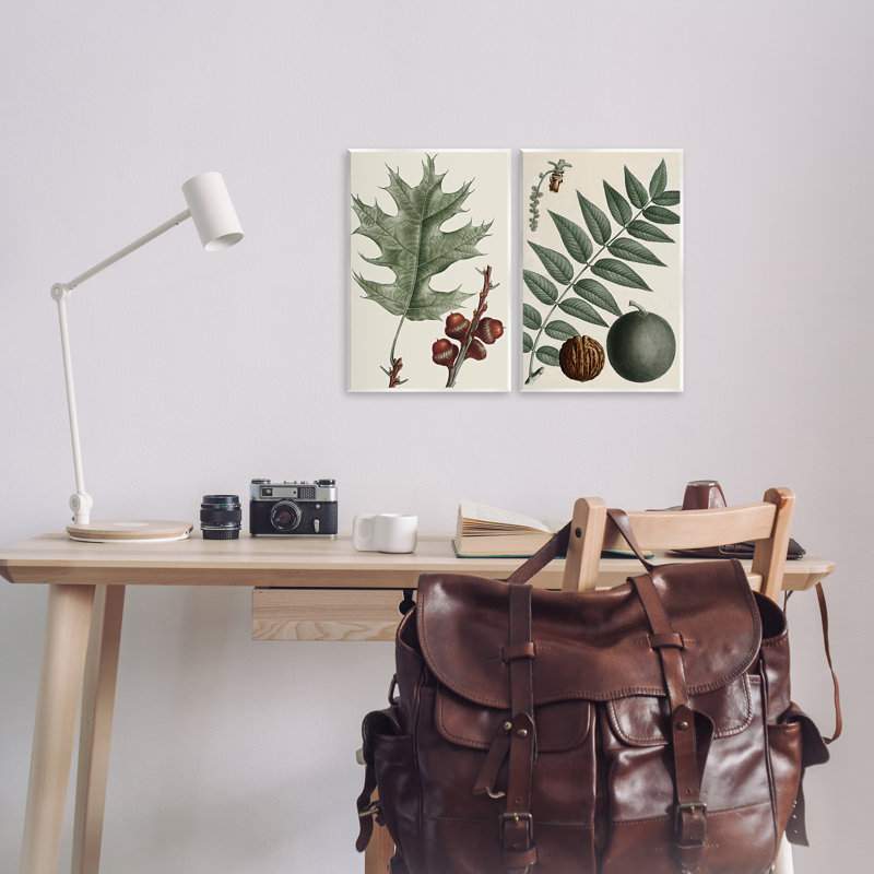 Ensemble de plaques murales «Tree Leaves & Nuts» par Graffi *ee Studios, H 15 po x l 10 po