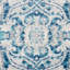 Aurich Light Grey/Blue Oriental Rug-981419158