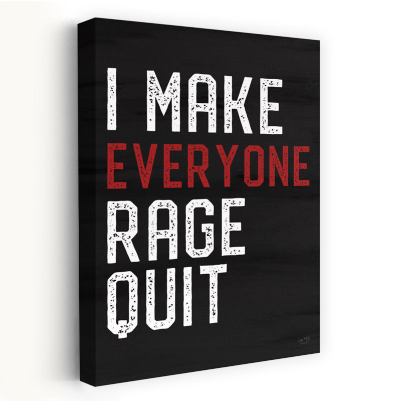 «I Make Chacun Rage Quit», art contemporain abstrait, H 36 po x l 24 po