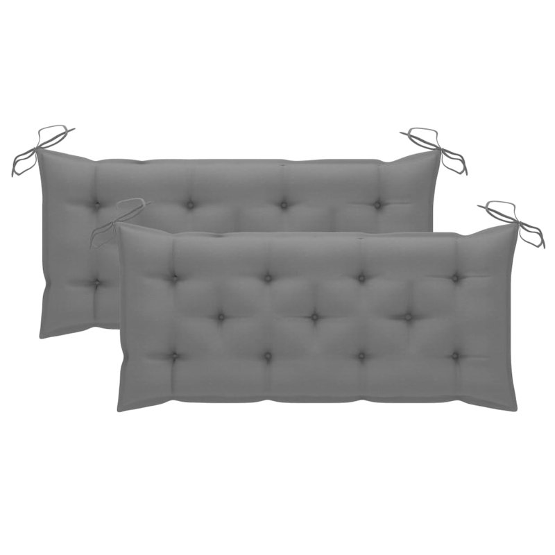 Banc de jardin en teck Stamatina, gris