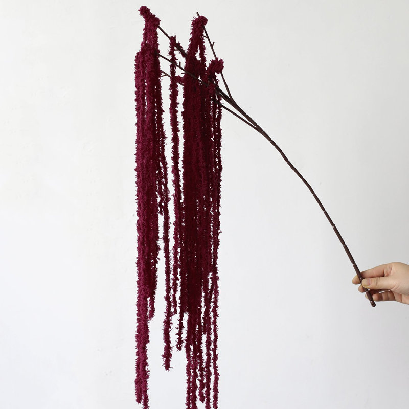 Branche d'amaranthe bourgogne suspendue - 27,6 po, [B] 3 tiges