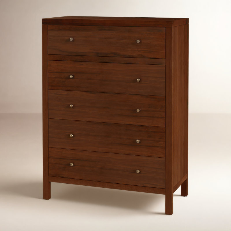 Commode 5 tiroirs Celine, Noyer