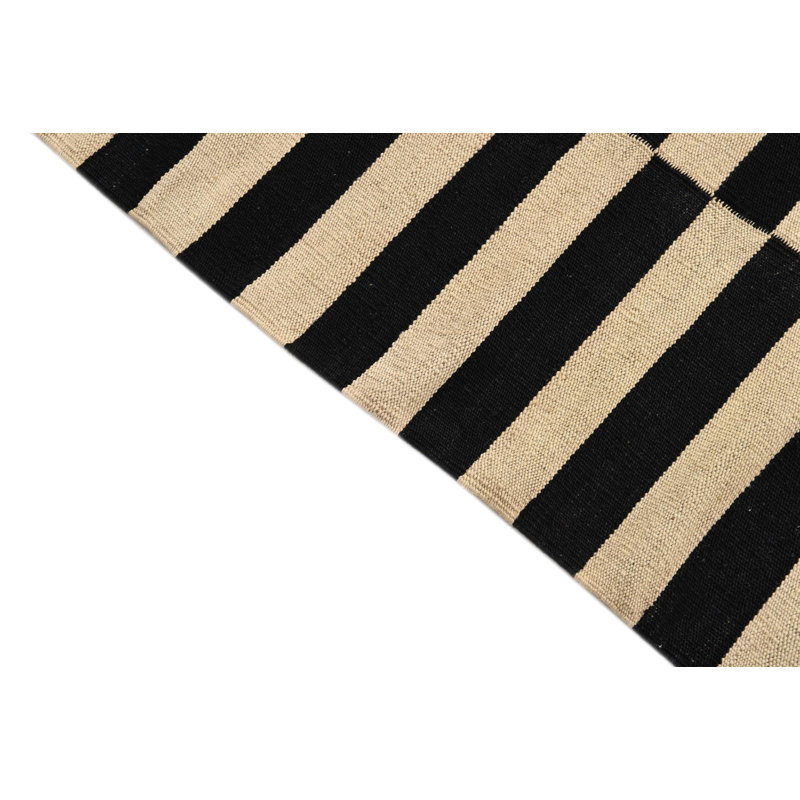Tapis noir et blanc Orta