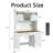 Multi-function 47" Farmhouse Executive Desk, Computer Desk with Charging Sockets, 2 Drawers, 3 Storage Cabinets and 2 Open Shelves