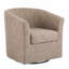 Fauteuil demi-tonneau pivotant en similicuir-130495985