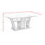 McNeil Rectangular Dining Table In Grey