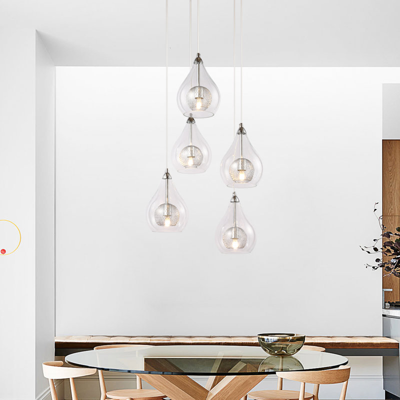 Luminaire suspendu 5 lumières Adilene