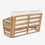Royal Acacia Wood Loveseat and Coffee Table Set, Beige