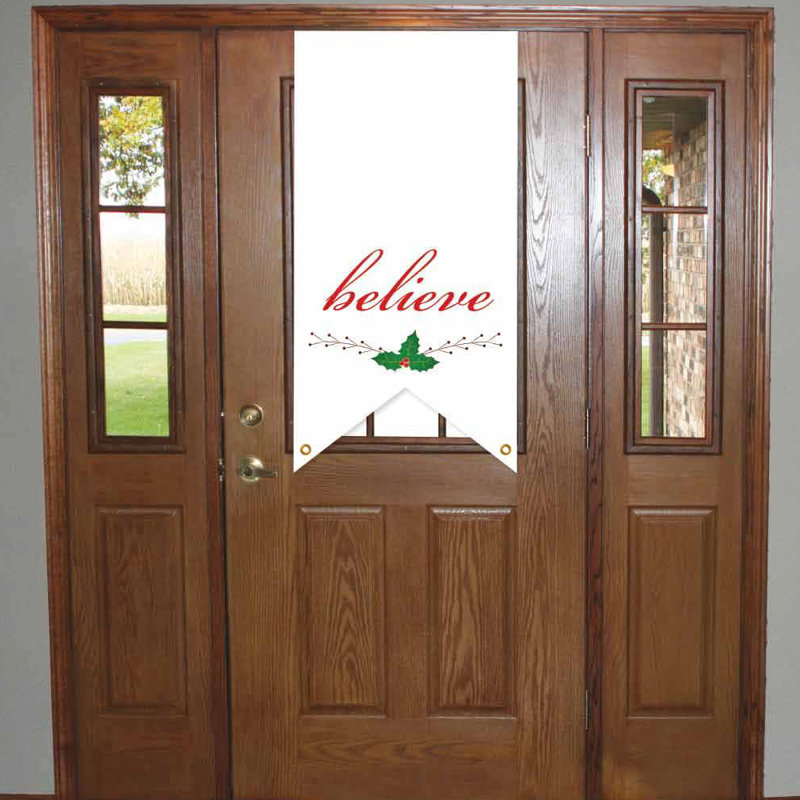Bannière de porte de noël