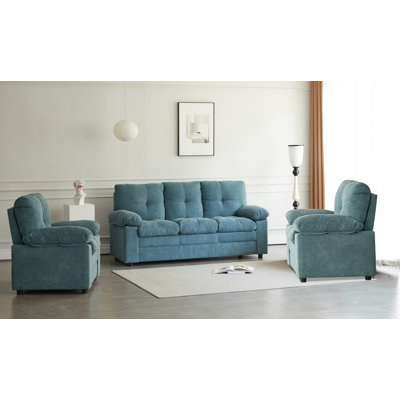 Ensemble de salon en coton 3 pièces