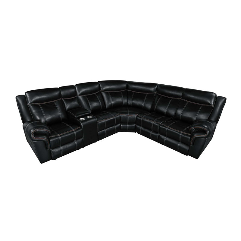 Fauteuil inclinable manuel avec porte-gobelet Ibison, Noir