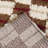 Uribe Rust Modern Checkered Shag Area Rug-1948812544