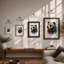 Chromatic Bear Modern - Framed Print-1533939943-1533939939