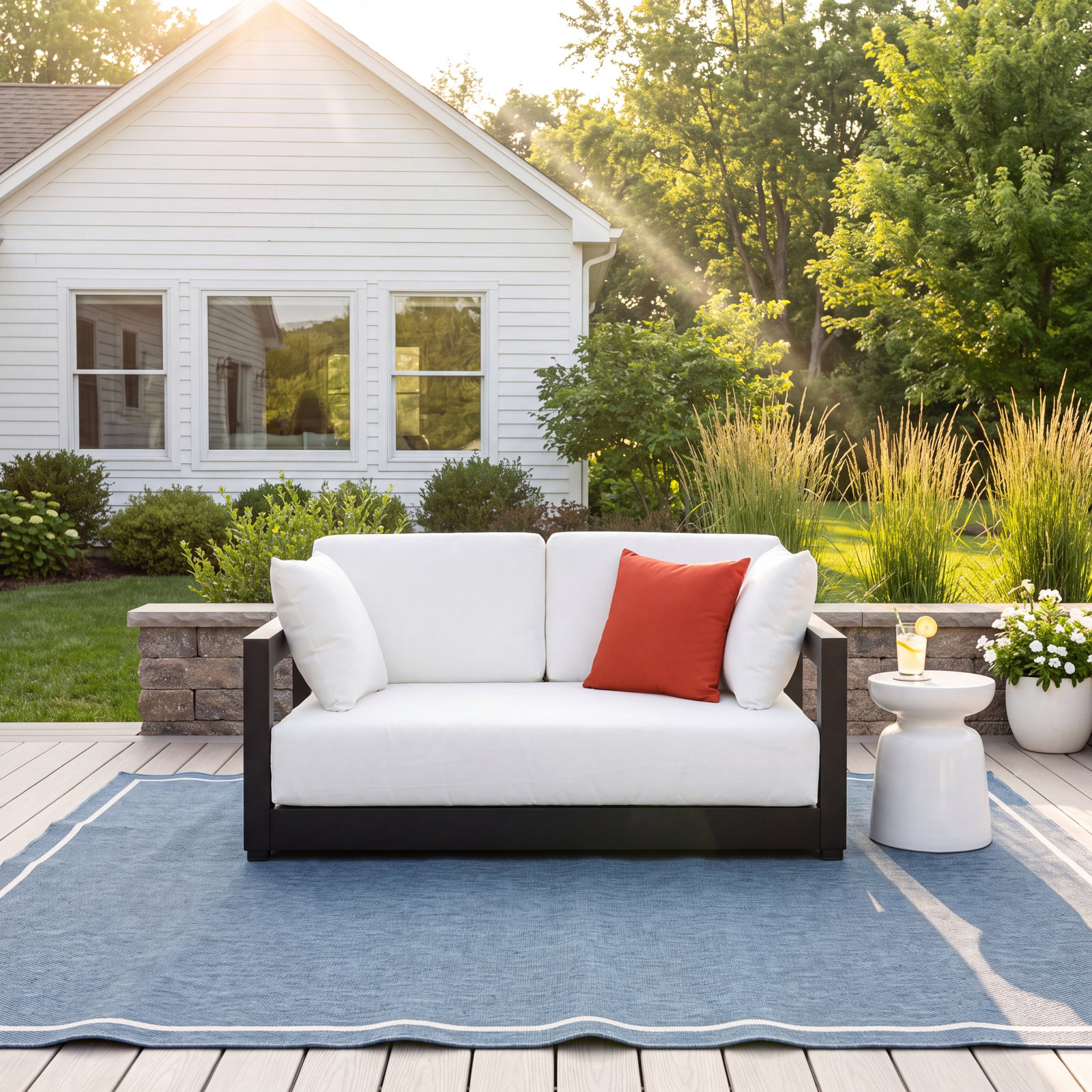 Melrose 53" Patio Loveseat