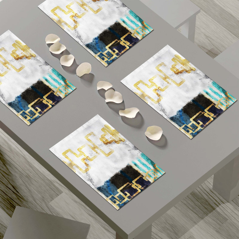 Polyester Abstract Rectangle Placemat