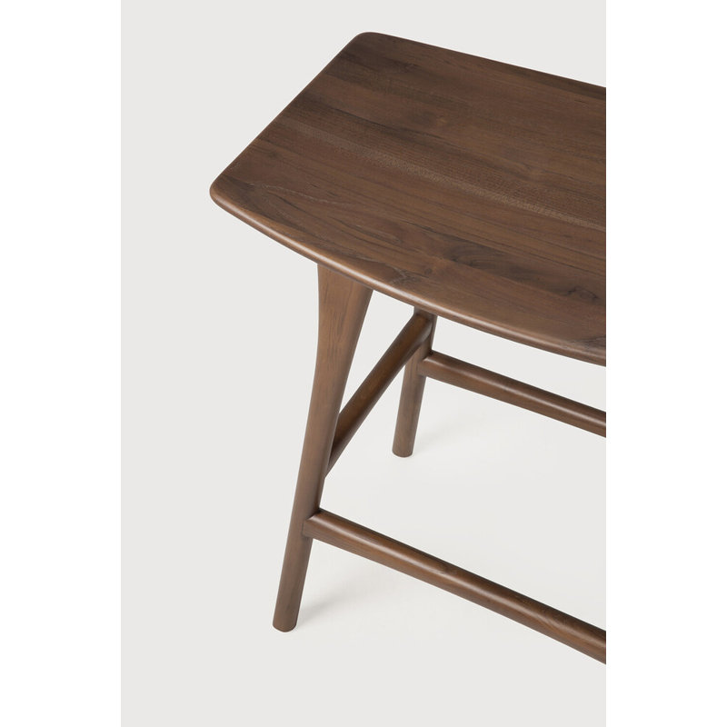 Osso Solid Wood Stool, Teak, Counter Stool (26.5" Seat Height)