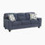 Canapé en chenille moderne et contemporain de 84 po avec coussins réversibles, 2 coussins décoratifs et siège à ressorts ensachés haute densité Junie-1862056620