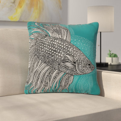 Beta Fish Throw Pillow