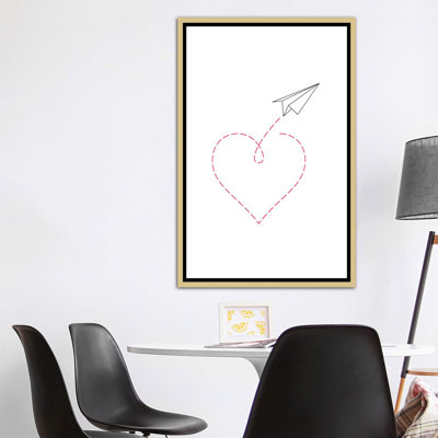 " Paper Plane & Heart I "