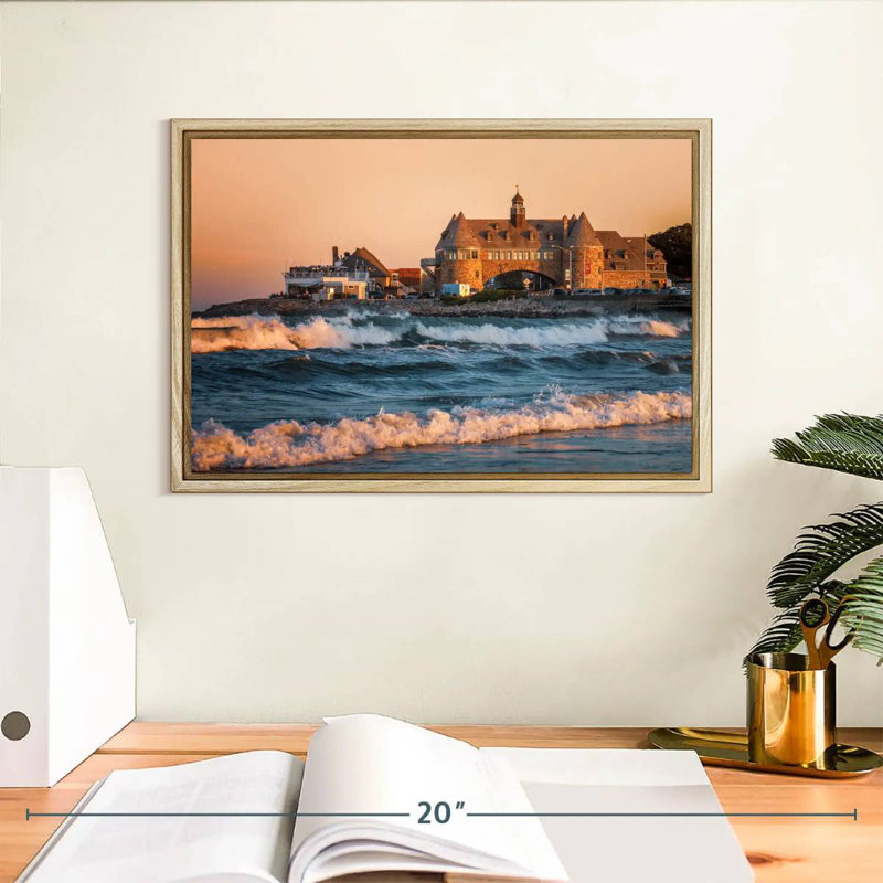 Narragansett Towers, Cadre flottant en bois naturel, 13 po x 9 po