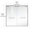 Porte de baignoire double coulissante 54,33 - l 60 po x H 60 po-85752664