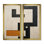 New ordre abstrait monochrome minimalisme - abstrait géométrique grand art mural, impression sur toile abstraite noire 2 pièces
