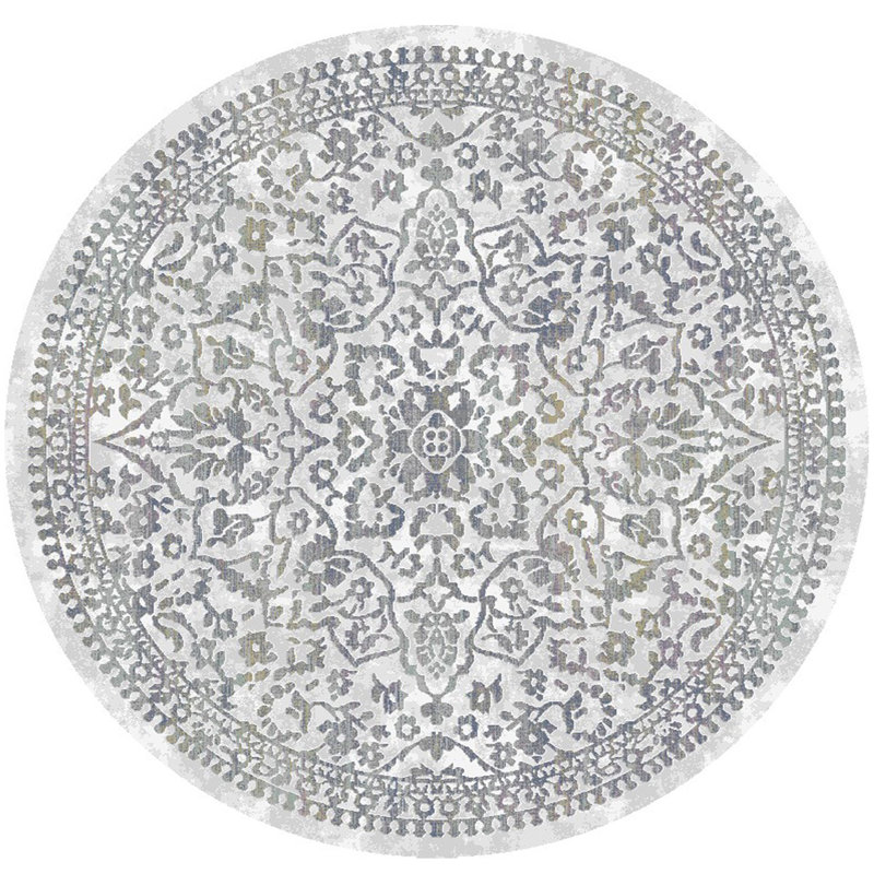 Masaatsu Oriental Indoor Rug, Round 7'10"