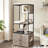 Kimmel 58" Cat Condo with Litter Box Enclosure and Elevated Bowls-1962363726