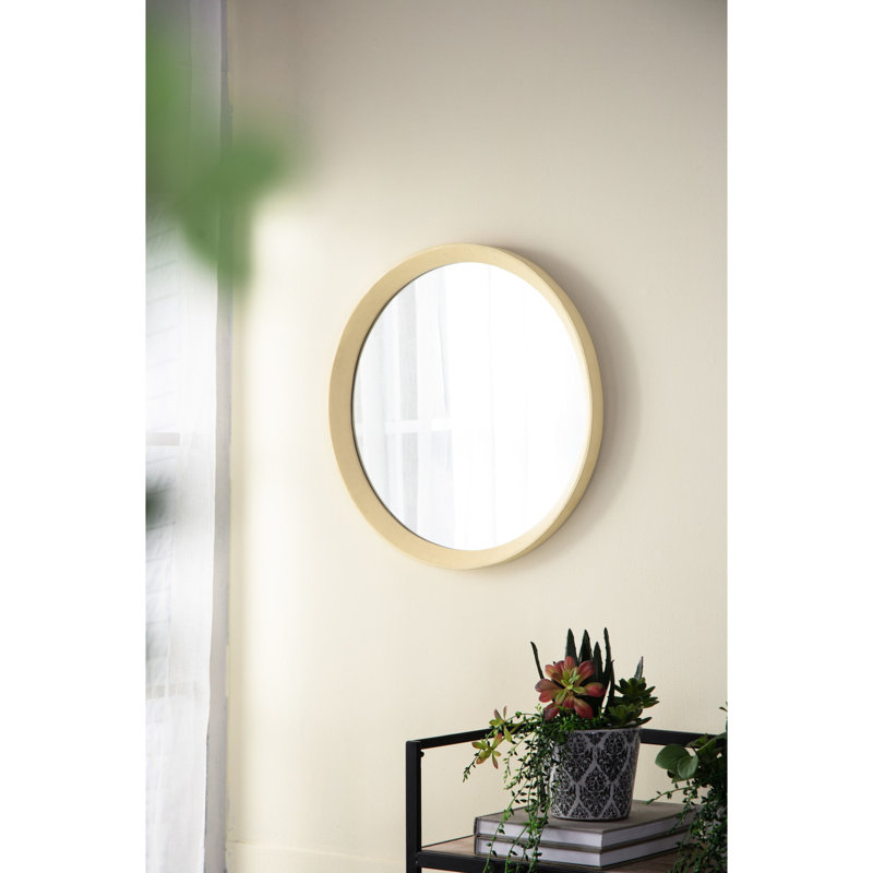 Miroir décoratif en bois de manguier 17,5 po x 17,5 po - Ajoutez un mur de caractère à votre pièce, Light Natural